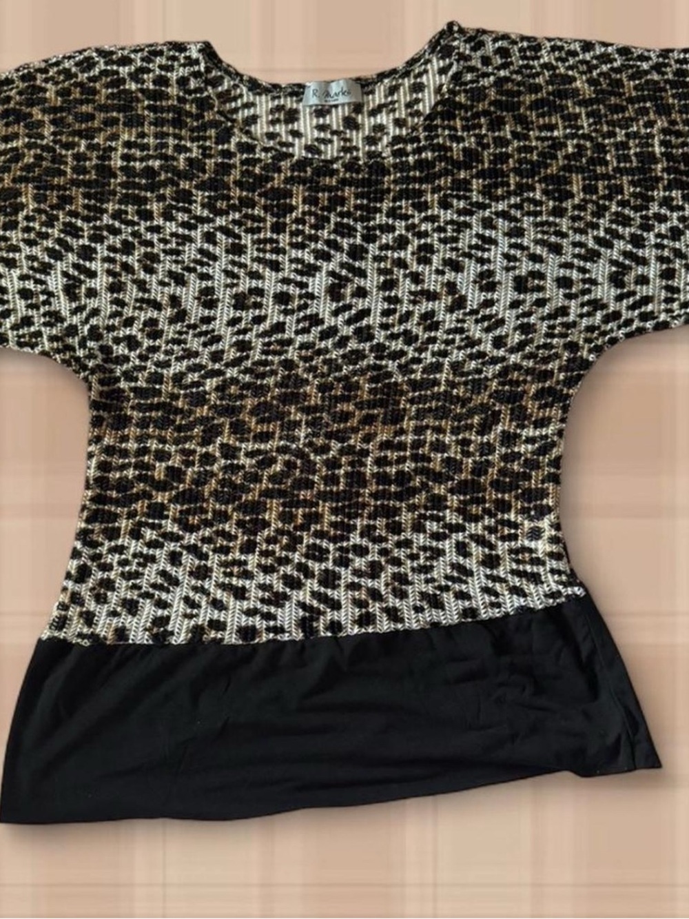 Leopard print Y2K TOP